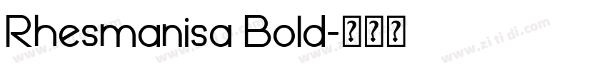 Rhesmanisa Bold字体转换
